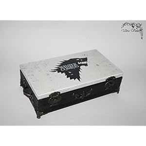 Exklusive Teebox ,Tee, Tea, Teebeutel ,Teekiste , wood,Game of Thrones, Stark, Winter is coming