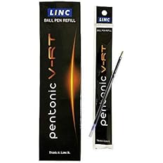 Pentonic Linc V-RT Ball Point Pen Refill (0.7mm, Blue Ink), Pack of 10