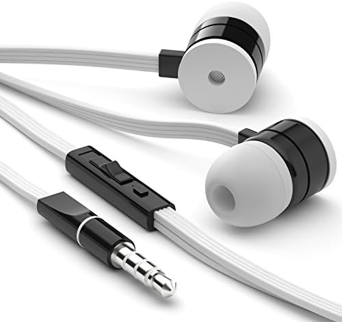 esorio® In Ear headphones with volume controller for iOS and Android in white