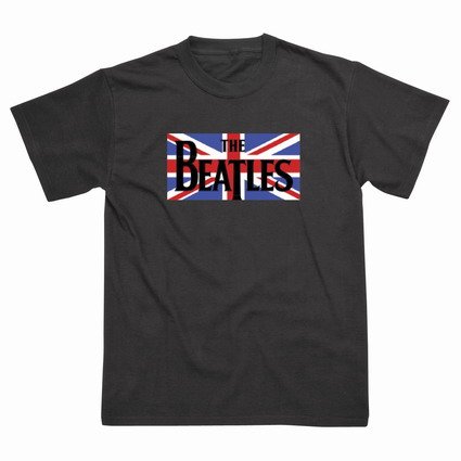 Preisvergleich Produktbild Spike Herren T-Shirt The Beatles Union Jack, schwarz, Gr. S