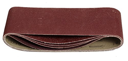 10 Stück Schleifbänder gemischt 75 x 533 mm – Körnung je 2 Stück 40,60,80,120,180 für Bandschleifer - 2
