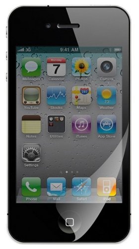 2 x Demarkt Displayschutzfolie Apple iPhone 4/4S Schutzfolie kristallklar Schutzfolie für Apple iPhone 4/4S