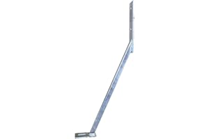 PROFISHOP-BREMEN Sturmanker Windanker Zaunstütze Bodenanker Pfostenstütze Sichtschutzzaun Halter Stahl, 650 x 290 mm, Zaunhalter zur Sturmsicherung, Pfostenhalter für Gartenzaun und Sichtschutz