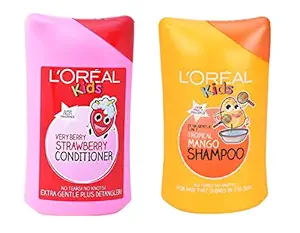 TGC Loreal Kids Mango Shampoo and Strawberry Conditioner, Combo Pack