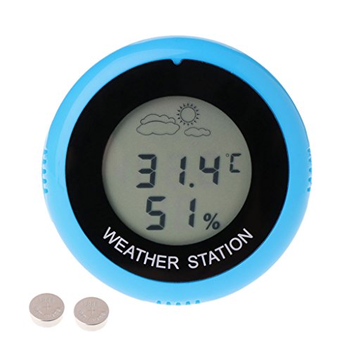 Preisvergleich Produktbild Qiman Digital Thermometer Hygrometer für Innen Reptil Zuchtkasten Wetterstation