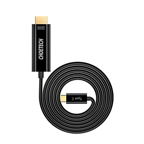 USB C auf HDMI Kabel (4K@60Hz), CHOETECH (6ft/1.8m) USB 3.1 Typ C (Thunderbolt 3 kompatibel) zu HDMI Kabel für MacBook pro 2017/2016, 2015/2016 MacBook, Samsung Galaxy S8/S8 Plus, ChromeBook Pixel und andere - 2