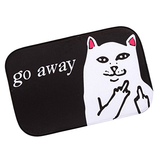 Generic Rutschfeste Fußmatte Teppich für Bad Schlafzimmer Boden – Cartoon-Katze, one size - 4