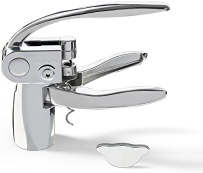 vinturicavatappi à levier avec coupe capsules en métal chromé