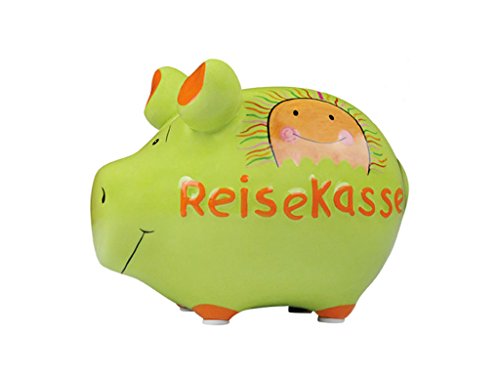 Preisvergleich Produktbild KCG Spardose Schwein Reisekasse Keramik klein