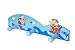 Set of 2 Single & Triple Wooden Blue Pirate Themed Coat Hooks Wall Hooks for Boys Pirate Themed Nursery or Bedroom