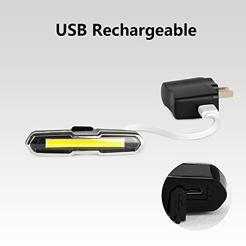 Fahrrad Rücklicht, ThorFire Ultra Hell LED Fahrradlicht Fahrradbeleuchtung Fahrradlampe USB Aufladbar Fahrradrücklicht Fahrradhelme Lichter mit 5 Licht Modi Rot Blau - 6