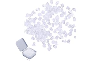 LICHUANUK 500 Piezas Universal Tuerca Pendiente, Topes de Espalda de Seguridad de Pendiente,Tapón Posterior de Pendiente Seguridad,Transparentes Tuercas Pendientes Silicona, Goma Cierres de Pendientes