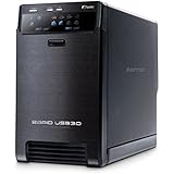 FANTEC QB-X2US3R Externes 2-fach Festplattengehäuse (für den Einbau von 2x 8,89 cm (3,5 Zoll) SATA I/II/III Festplatten, USB 3.0 SUPERSPEED Anschluss, RAID Funktion (0/1/JBOD/BIG Modus), 60 mm Lüfter temperaturgeregelt, Aluminium Gehäuse) schwarz