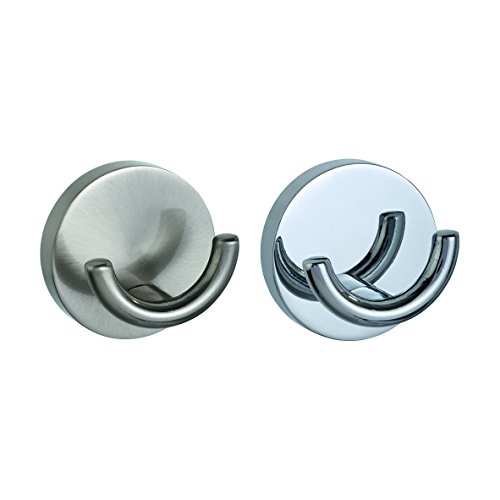 WENKO 20497100 Power-Loc Wandhaken Borello – Befestigen ohne bohren, Zinkdruckguss, 5.2 x 3.3 x 5.2 cm, Glänzend - 4