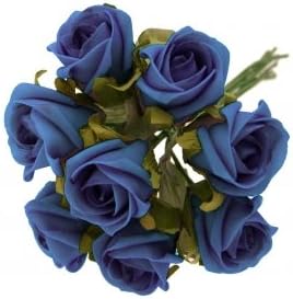 Large Navy Blue Foam Rose Bud