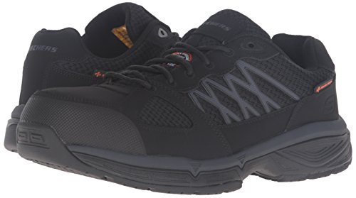 Skechers for Work Men's Conroe Searcy Work Shoe, Black, 7 M US