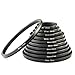 K&F Concept® 11 teiliges Filteradapter Set,Step Down Ring Set 30-26,37-30,43-37,52-43,55-52,58-55,62-58,67-62,72-67,77-72,82-77MM Step down Adapter Verkleinernde Filteradapter für Canon Nikon Sony Sigma Tamron