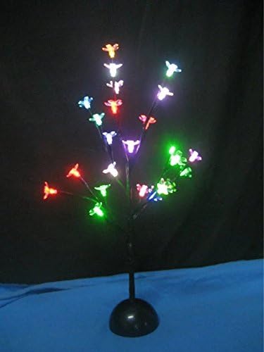 HZENYA Cherry Blossom Bonsai Tree Table Lamp, Desk Top Light, 24 LED,Height 40cm, For Home/Party/Christmas/Festival/Indoor use