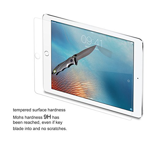 Wrcibo iPad Pro 10.5 (2017) Schutzfolie, Wrcibo Glas Display Schutz Schutzglas Echte Glas Displayschutzfolie für iPad Pro 10.5 2017 (Panzerglas, 0,33mm, Unsichtbar, Kratzfest) - 2