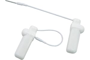 ‎PACABA 100 Pcs EAS-Sicherheitsanhänger, Mini-Einzelhandels-Sicherheitsanhänger mit 150mm Lanyard, Tag kompatibel mit am 58khz Frequenz, Sicherheitsanhänger-Entferner für Kleidung Taschen