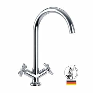 Armatur für Küche und Bad Wasserhahn Zweigriff Badarmatur