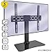 Price comparison product image Invision® RS400 ScreenStation Table Top TV Pedestal Stand with Tilt and Swivel using FreeMotion Technology – For 32 55” TV Screens – Ultra-Stable 8mm Tempered Glass Base with Anti-Slip Feet [RS400]