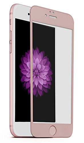AIBULO Protecteur d'écran 3D Bord couverture en verre trempé pour iPhone 6 / Iphone 6s (pour iPhone 6 / Iphone 6s, Rose Or)