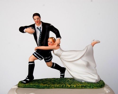Wedding Acrylics Love Match Humorous Cake Topper for Wedding Celebrations, Artificial Resin, Multi-Colour, 5 x 12 x 12 cm