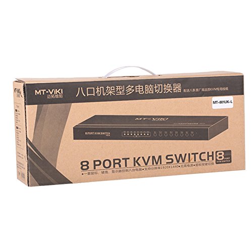 Verbesserte mt-viki 8 Port Smart KVM Switch manuell Tastendruck VGA USB Kabel Verlängerung Switcher Konsole mit original Fernbedienung 801uk-l - 8