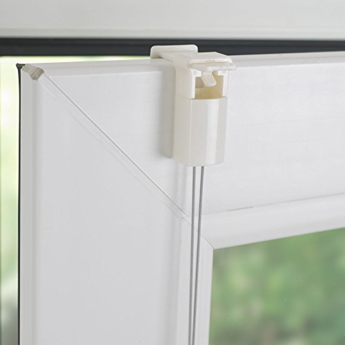 HOMELIA Thermo Klemmfix-Plissee, Stoff: 100% Polyester, Verdunklung / Blackout, verspannt ohne Bohren oder Schrauben, 080 x 130 weiß - 6