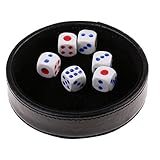 juego mesa redonda de madera Nombre: bandeja de dados / Dice Shaker Tray