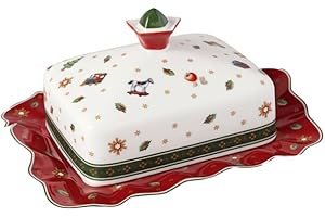 Villeroy & Boch – Toy's Delight Butterdose Bunt, Sammlerstück, Deko Weihnachten Toys, Weihnachtsdekorationen, Butterglocke, Behälter Für Butter, Premium Porcelain