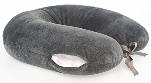 daydream: Reise-Nackenkissen mit Mikroperlen, grau (N-5003) - 6