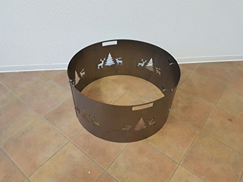 Funkenschutz Wild (80 cm) Feuerschale - 7