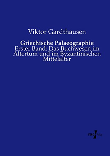 Griechische Palaeographie