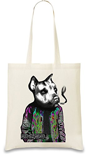 Preisvergleich Produktbild Nevermind Hipster Bulldog Tasche