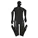 Produktbild Aiming Männer PU-Leder-Masken Haube Sexy Bodysuit Nachtclub Prisoner Kostüm männlich Erotik Fetisch Overall