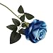 Produktbild TIREOW 1 STÜCKE Künstliche Rose Blume Gefälschte Seidenblume Blatt Braut Home Hochzeit Party Decor (Blau)