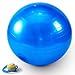 Produktbild Jalano Sitzball 75 cm inkl. Pumpe Gymnastikball Ball Fitnessball in 2 Farben - Yogaball für Rückentraining am Arbeitsplatz oder für Gymnastik (Blau)