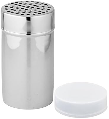 Fackelmann 42909 Saupoudreuse en acier inoxydable 7 x 13 cm