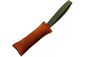 DONGKER Beisswurst für Hunde, Leder Hund Zerrspielzeug, 20/30/40 cm Längen, Hundespielzeug mit Nylon Handschlaufe zum Training, Tauziehen und Zerrspiele