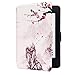 Price comparison product image Anddod ABS Plastic Landscape Wintersweet Painted Smart Sleep Protective Cover Case For Kindle Paperwhite 1/2/3 eBook Reader