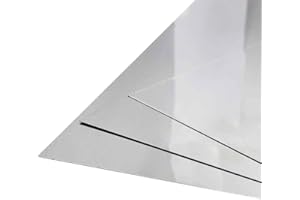 The Mesh Company Magnetic Stainless Steel Sheet 430 | Premium SS430 Sheet Metal in Various Thicknesses (0.5mm - 2.5mm) (0.5mm Thick 250 x 500mm Sheet)