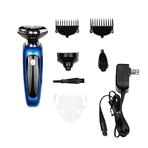 SURKER Electric Shaver Razor For Men Rotary Shaver Wet And Dry 3 In 1 With Nose Hair Trimmer and Sidebums Razor Cordless… - Image 6