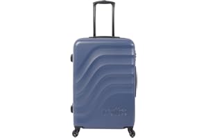 TOTTO - Maleta Rígida Mediana, Modelo Bazy, 46 x 68 x 26 cm, Capacidad 81 L, Alta Resistencia a Impactos, Ruedas 360º, Manija Telescópica, Correas Compresión Internas, Candado TSA, Color Azul Oscuro