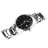 OrrOrr CURREN 8106 Herren Jungen Wolfram Stahl Analog Quarz Armbanduhr black+white