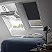 Produktbild Orignal VELUX Verdunkelungsrollo DKL Y97 3009S / Bedienart : Manuell / Farbe : Uni Schwarz / Fenstergröße : Y97 / Fenstertypen : VU, VL, VKU