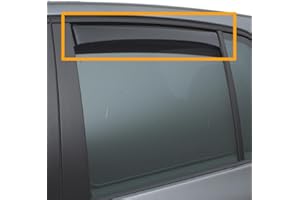 CLIMAIR Hintere Windabweiser (1 Set) für die Fahrer und Beifahrerseite-CLS0044539D passend für VW TOURAN Van TYP 1T, 5-Door, 2015- Dunkles Material