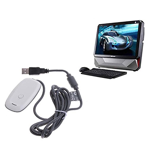 NoyoKere Récepteur Controller Adapter Gaming pour Microsoft Xbox 360 sans Fil Accessoires durables