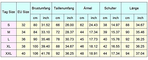 Bevalsa Damen Mädchen Paillettenkleid Langarm Rundhals Backless Rückseite Reißverschluss Partykleid Ballkleid Abend Minikleid - 4